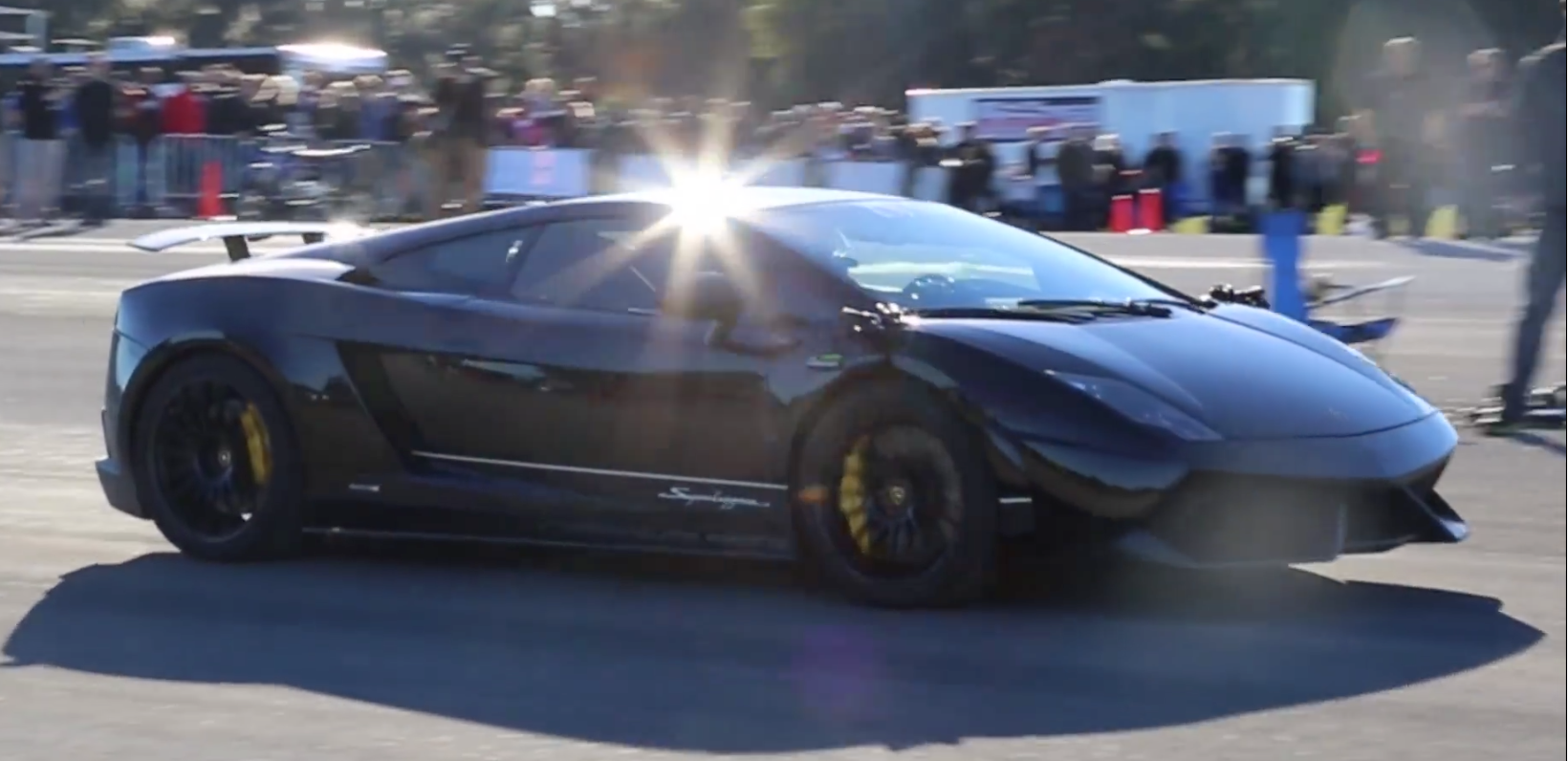 You won’t believe how fast this Gallardo is!